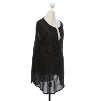 Ermanno Scervino Kleid aus Baumwolle in Schwarz