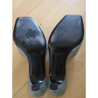 Salvatore Ferragamo Sandals Leather in Turquoise