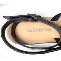 Jil Sander Sandals Patent leather in Black