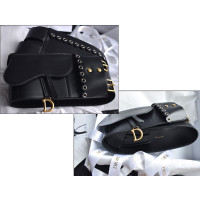 Dior Saddle Belt Bag aus Leder in Schwarz