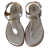 Michael Kors Sandals Leather in Silvery