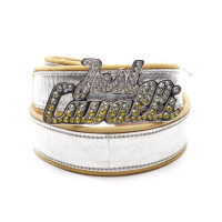 Just Cavalli Belt Leather in Silvery