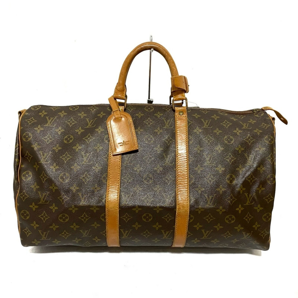 Louis Vuitton Keepall 50 aus Canvas in Braun