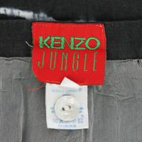 Kenzo Skirt Linen in Blue