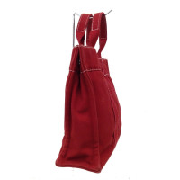 Hermès Fourre Tout Bag en Toile en Rouge
