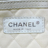 Chanel Tote Bag aus Leder in Creme