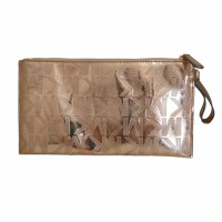 Michael Kors Clutch aus Canvas in Beige