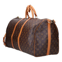 Louis Vuitton Keepall 55 aus Canvas in Braun