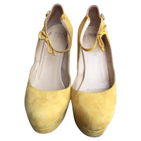 Twin Set Simona Barbieri Pumps/Peeptoes Suede in Yellow