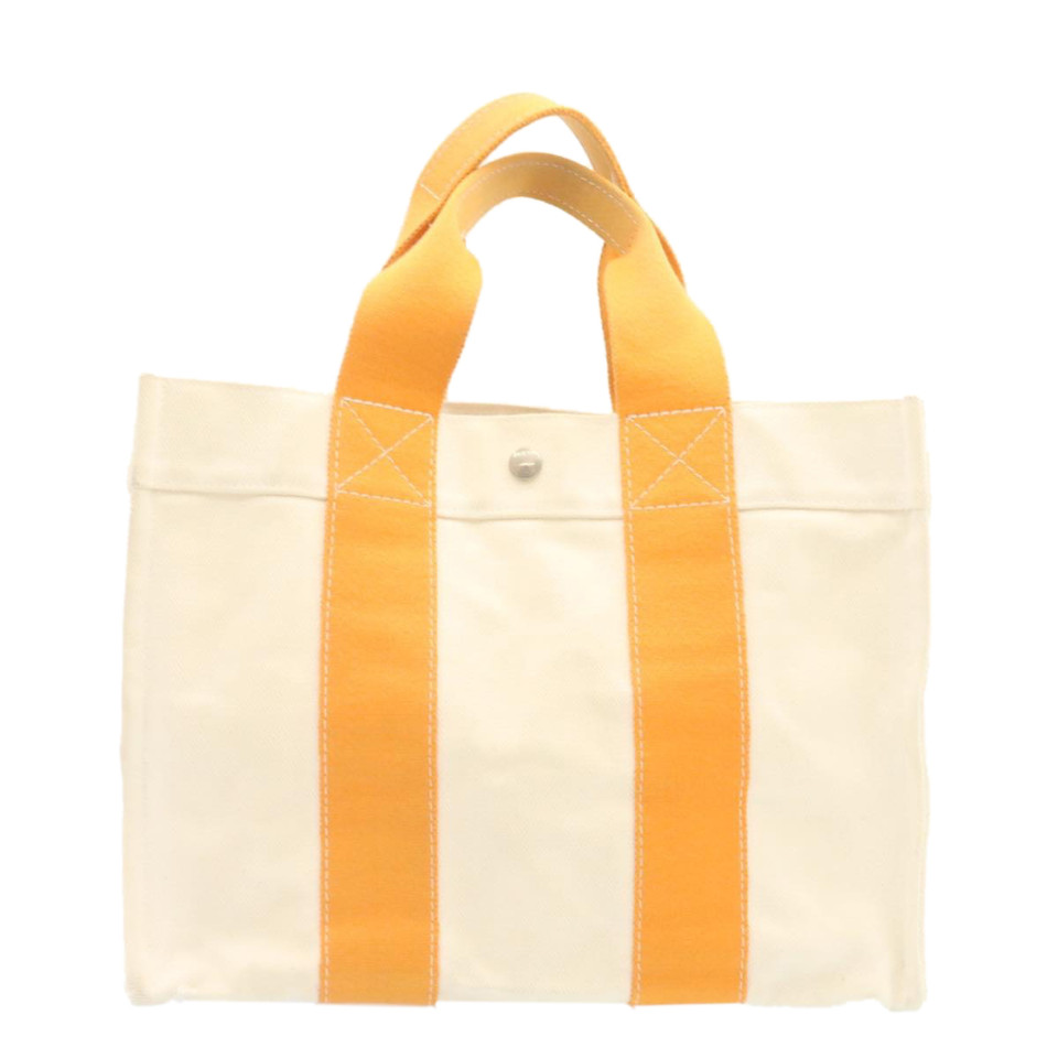 Hermès Fourre Tout Bag aus Baumwolle in Orange