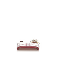 Christian Dior Täschchen/Portemonnaie aus Lackleder in Rot