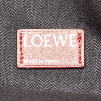 Loewe Clutch aus Leder in Braun