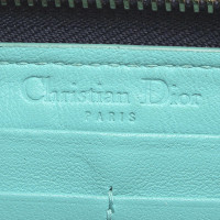 Christian Dior Täschchen/Portemonnaie aus Lackleder in Blau