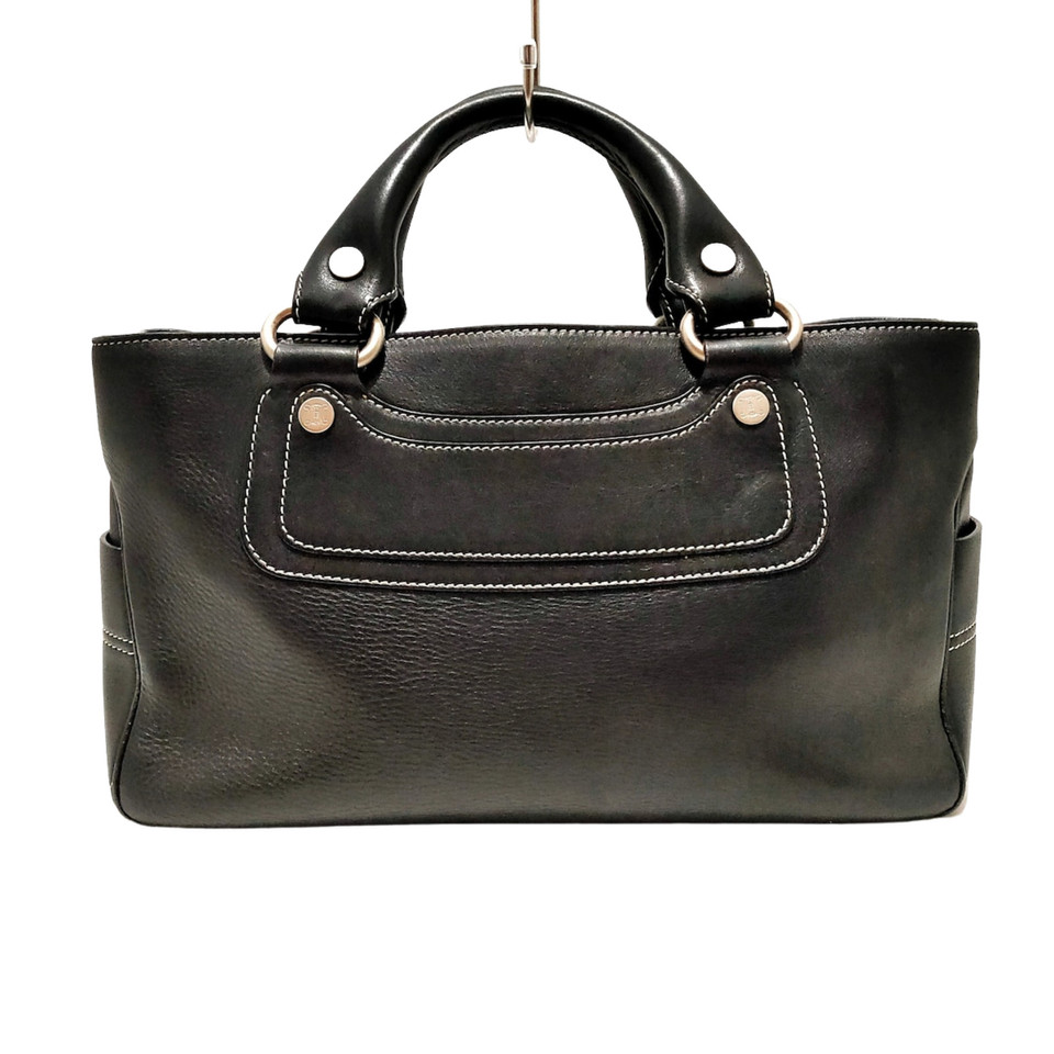 Céline Boogie Bag aus Leder in Schwarz