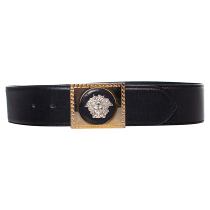 Gianni Versace Belt Leather in Black