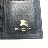 Burberry Täschchen/Portemonnaie aus Leder in Blau