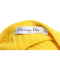 Christian Dior Robe en Laine en Jaune