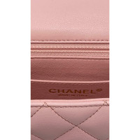 Chanel Classic Flap Bag Mini Rectangle aus Leder in Rosa / Pink