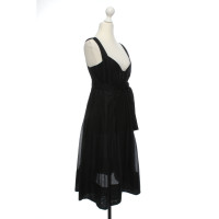Burberry Kleid aus Baumwolle in Schwarz