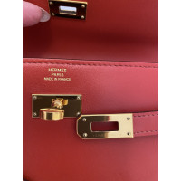Hermès Kelly Wallet aus Leder in Rot