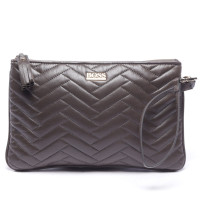 Hugo Boss Clutch aus Leder in Braun