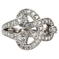 Cartier "Pave Agrafe Diamond Ring"