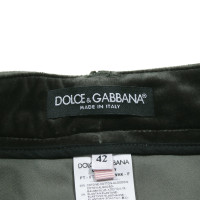 Dolce & Gabbana Paio di Pantaloni in Cotone in Verde