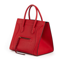 Céline Phantom Luggage aus Leder in Rot
