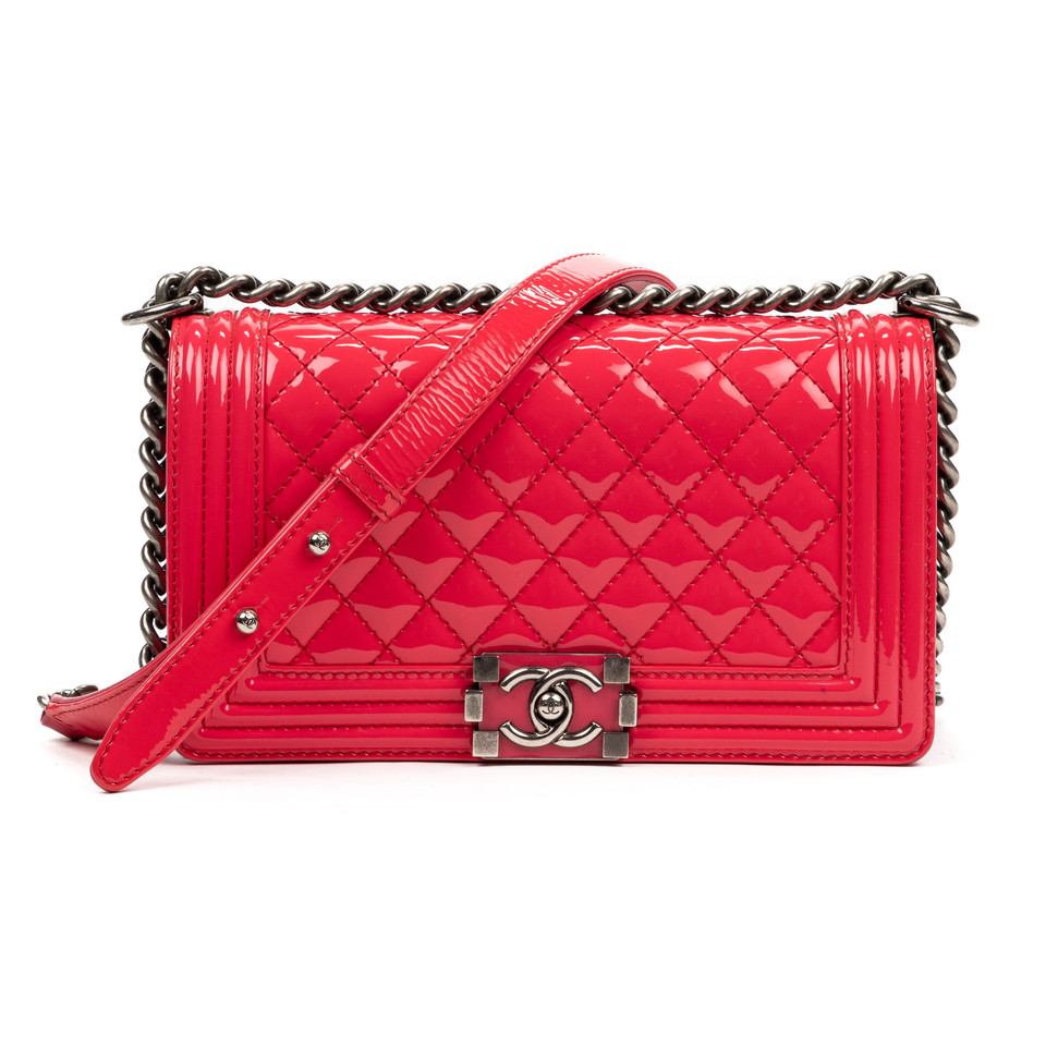 Chanel Boy Bag Patent leather in Pink