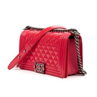 Chanel Boy Bag Patent leather in Pink