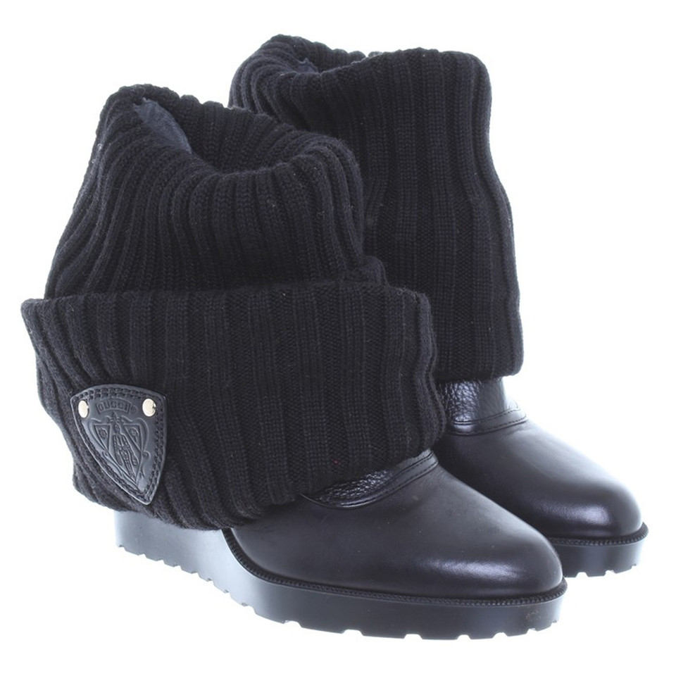 Gucci Overknee-boots with Strickschaft
