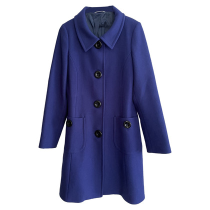 Piu & Piu Jacke/Mantel aus Wolle in Blau