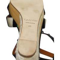 Lanvin Wedges Leather in Brown