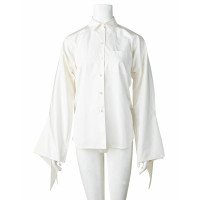 Hermès Oberteil aus Baumwolle in Weiß