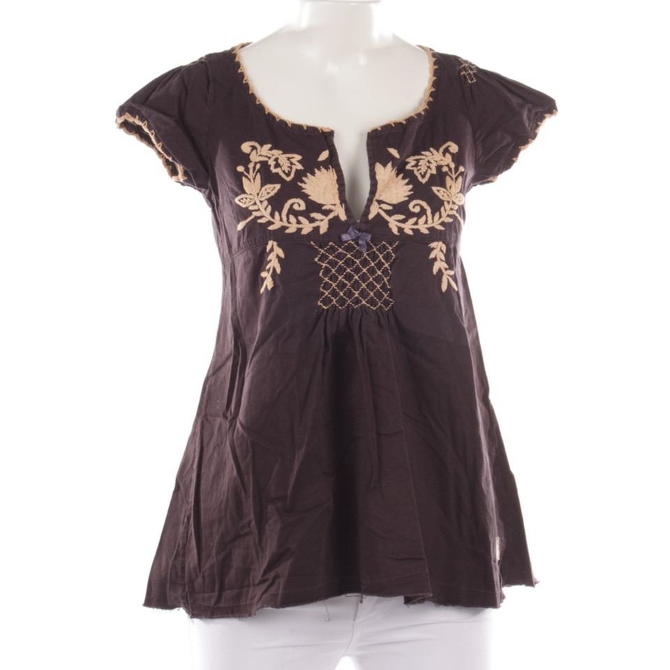 Odd Molly Top Cotton in Brown