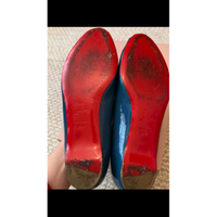 Christian Louboutin Slippers/Ballerinas Patent leather in Blue