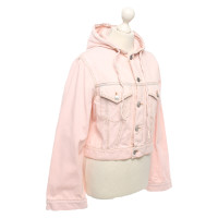 Ganni Jacket/Coat Cotton in Pink