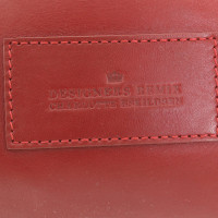 Designers Remix Clutch aus Wildleder in Rot
