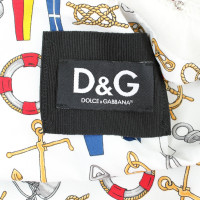 D&G Jacke/Mantel aus Leder in Creme