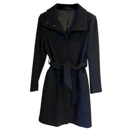 Filippa K Jacke/Mantel aus Wolle in Schwarz