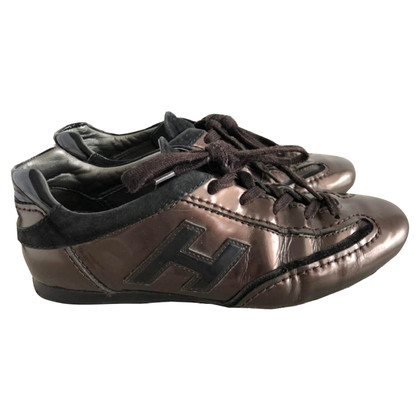Hogan Trainers Leather in Brown