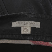 Burberry Black Leather skirt