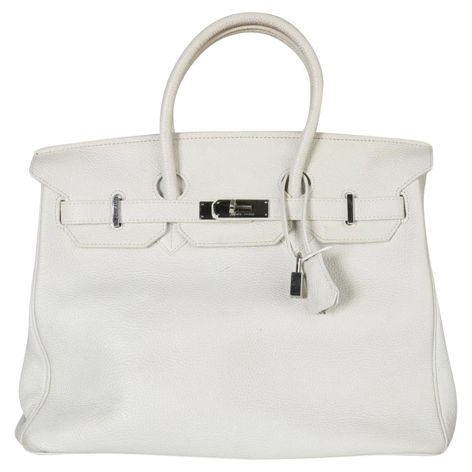 Hermès Birkin Bag 35 en Cuir en Blanc