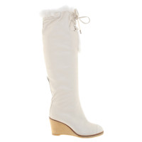 Chanel Boots in cream
