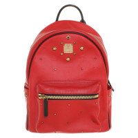 Mcm Sac à dos en Rouge