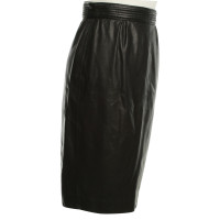 Dsquared2 Leather skirt in black