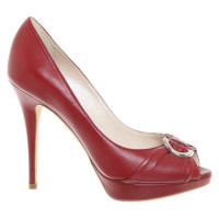 Christian Dior Peeptoes in rosso