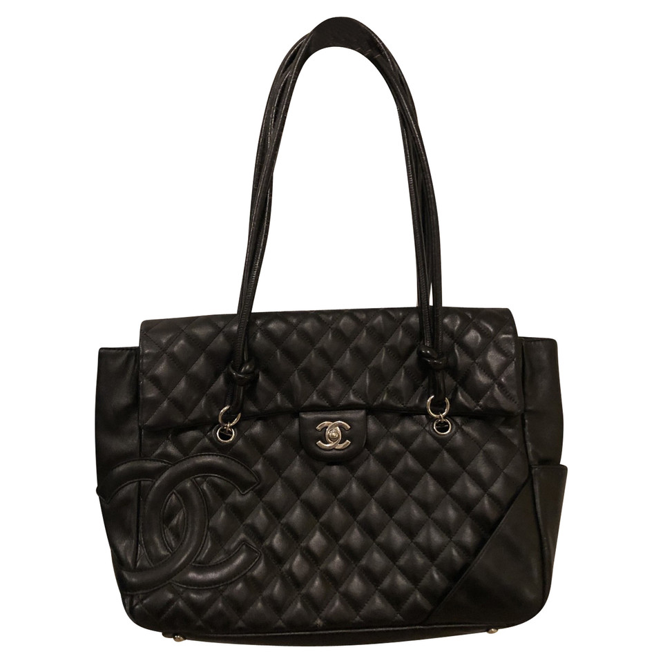 Chanel Tote Bag aus Leder in Schwarz