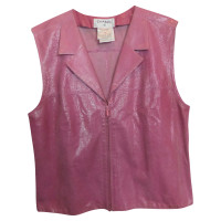Chanel Leren vest in roze