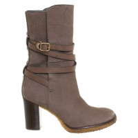 Tory Burch Stiefel aus Leder in Taupe